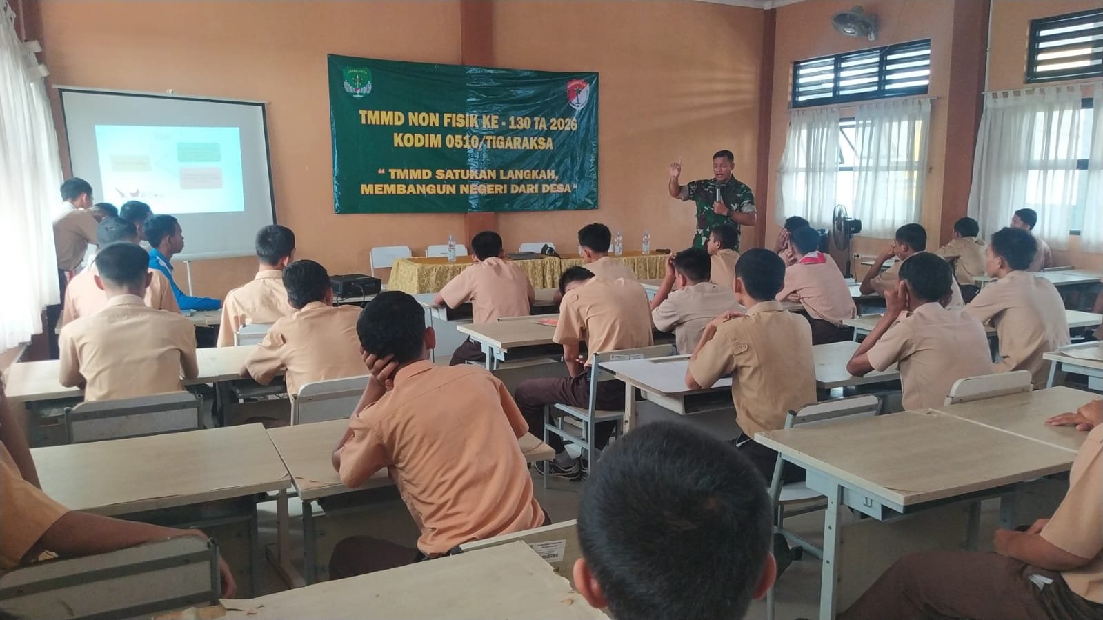 Kodim 0510 Berikan Penyuluhan Kebangsaan kepada Siswa SMKN 11 Tangerang