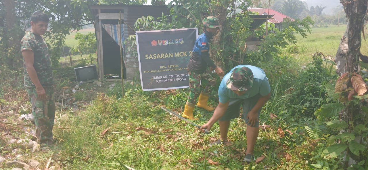 Persiapan Pembangunan MCK di Desa Leboni Dimulai Melalui Proses Pembersihan