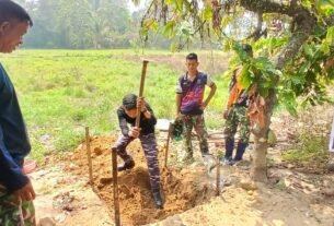 Pembangunan Fasilitas Sanitasi MCK di Tiku Djobu Dimulai TMMD Reguler ke-130