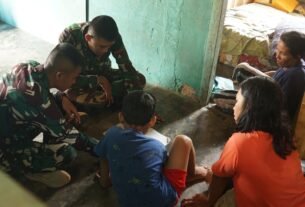 Kehangatan Emosional Satgas TMMD ke-130 Bersama Warga Kandang Limun