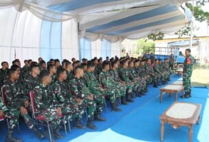 Kodim Tulungagung Dorong Personel TMMD Utamakan Keselamatan dan Disiplin Kerja