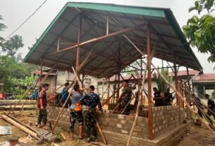 Satgas TMMD Kodim 1210/Landak Percepat Pembangunan Rumah Layak di Kamis