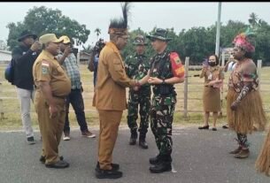 Kehangatan Budaya Arfak dalam Pembukaan TMMD ke-130 di Manokwari Selatan