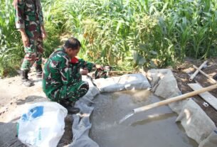 Inisiatif TMMD ke-130: Memperkuat Pertanian Melalui Sistem Irigasi Baru di Tulungagung