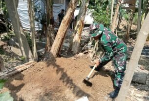 Satgas TMMD di Tulungagung Mulai Proyek Renovasi Rumah Suparlan untuk Kesejahteraan