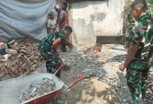 Pembangunan RTLH Suparlan: Satgas TMMD Tingkatkan Kesehatan dengan Fasilitas Sanitasi