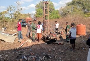 Kreativitas dan Kerjasama Satgas TMMD ke-130 dalam Membangun Sumur Bor di Kawite-Wite