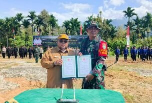 Sekda Agara Resmikan TMMD ke-130 untuk Tingkatkan Pembangunan Desa Bersama TNI