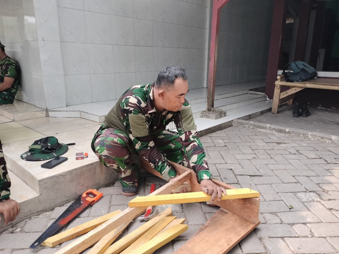 Satgas TMMD ke-130 Kodim 0510/Tigaraksa Siapkan Peralatan Agar Pembangunan Efektif