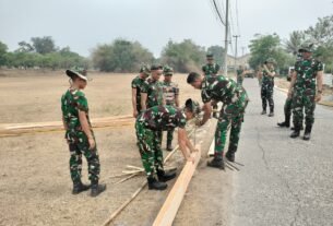 Satgas TMMD berkontribusi pada pembangunan infrastruktur di Kecamatan Jayanti
