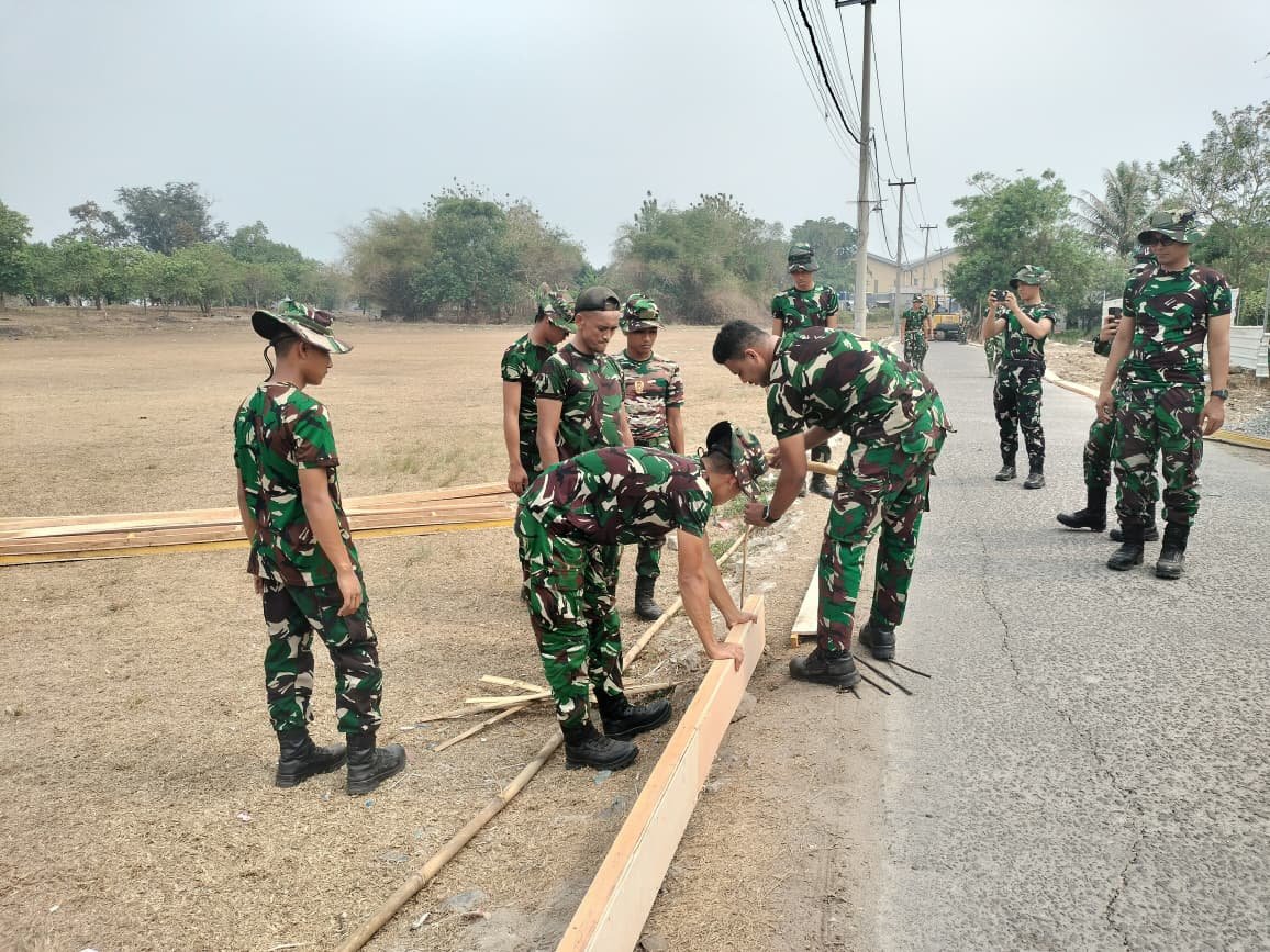 Satgas TMMD berkontribusi pada pembangunan infrastruktur di Kecamatan Jayanti