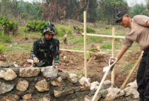 Kerjasama TNI-Polri dan Masyarakat Dorong Pembangunan Desa di Luwu Timur