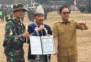 TMMD ke-130 Dorong Pembangunan Infrastruktur Jalan Beton di Desa Sumur Bendung