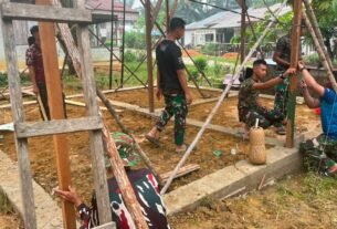Kebahagiaan Bu Suhanim Menyambut Proyek Rumah Baru dari Satgas TMMD