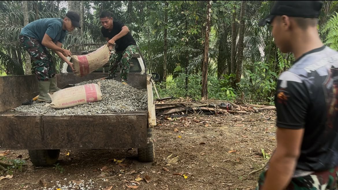 Ritme Pembangunan TMMD Ke-130 Kodim 1210/Landak Dipastikan Berjalan Lancar